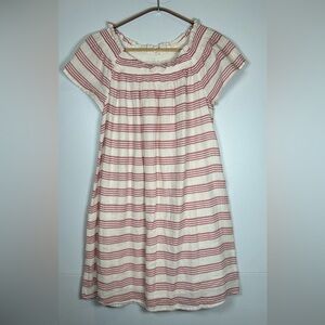 Beachlunchlounge Collection Red and Cream Striped, “Gauzy”, ALine Dress.…